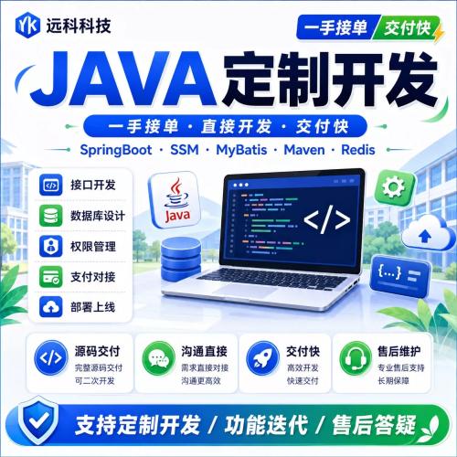 Java后端开发 SpringBoot接口开发 系统定制 源码交付
